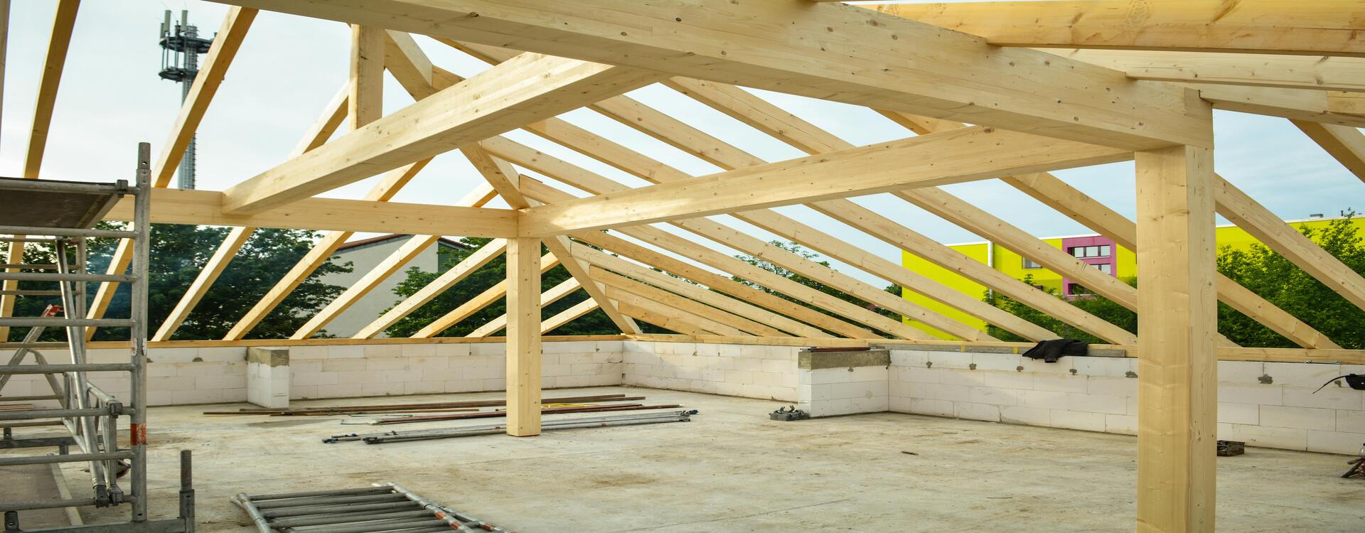residential building project in progress in Maryport