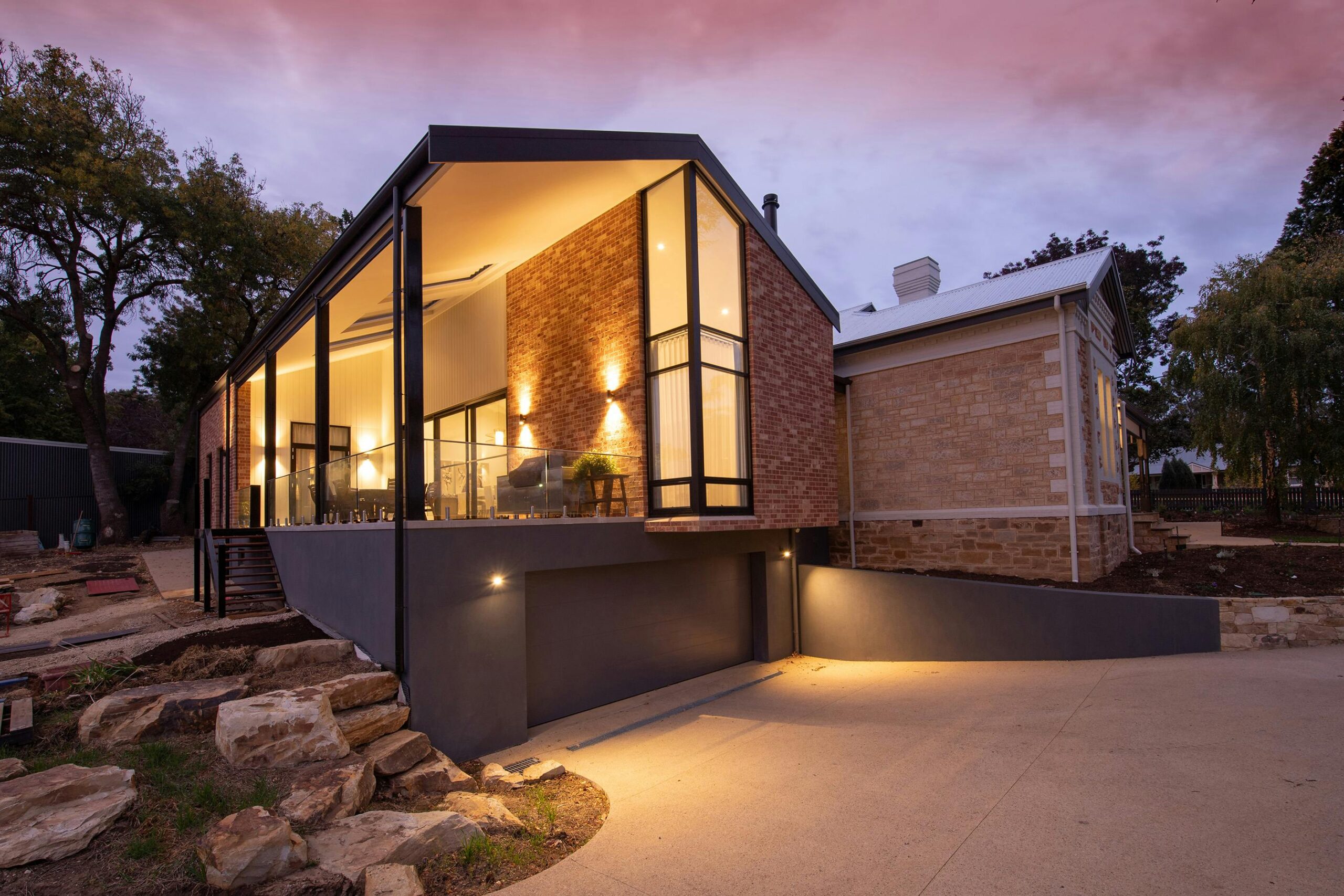 house extension construction project showing new living space addition