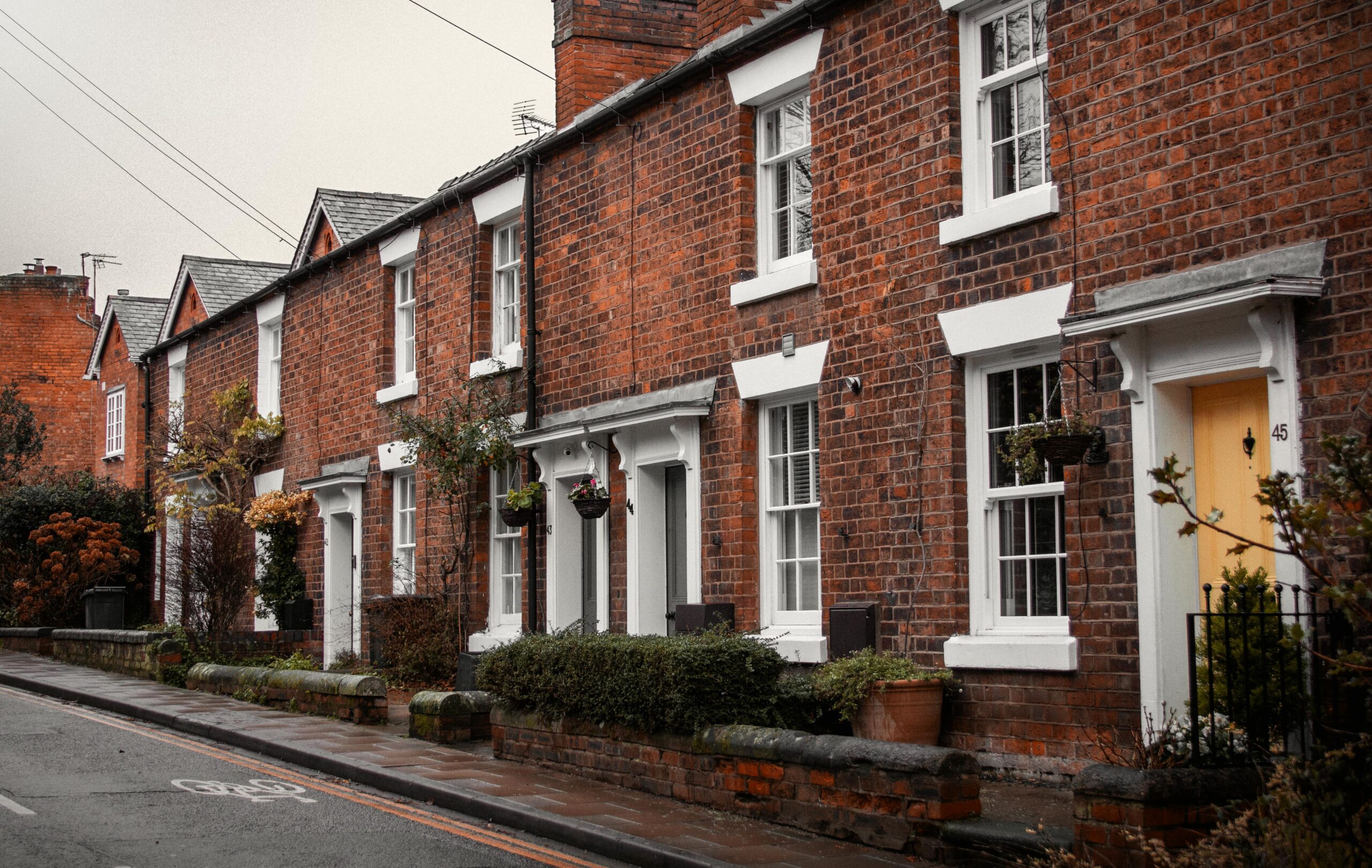 Traditional houses in Whitehaven Cumbria