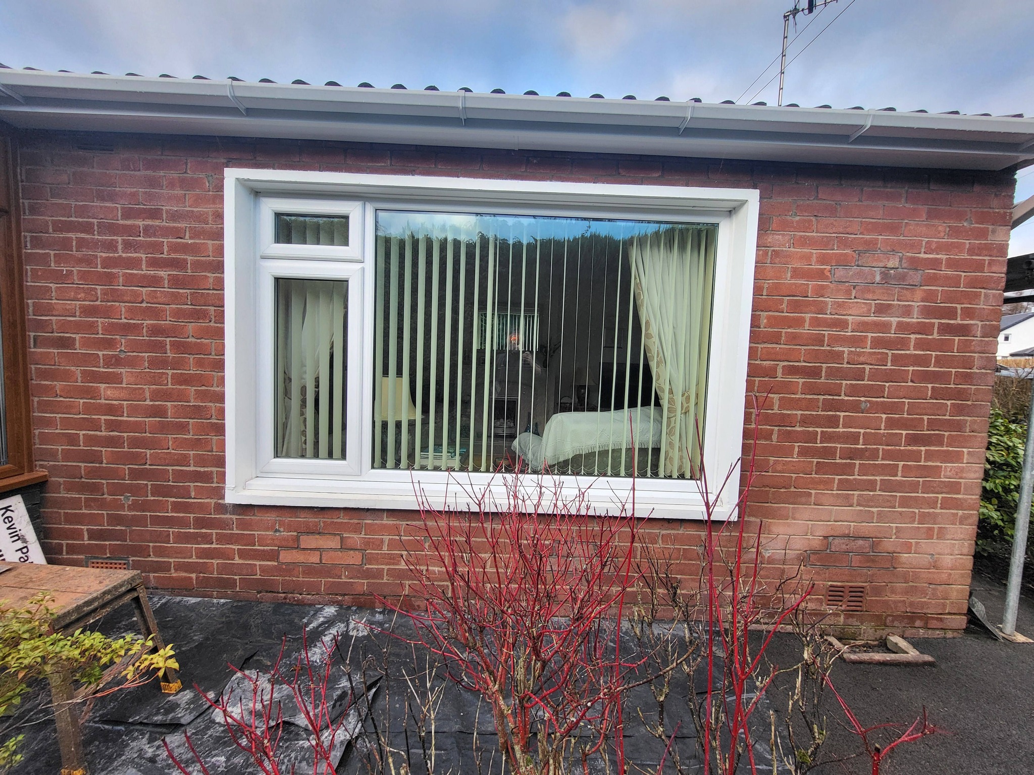 A window is installed in house building project cumbria